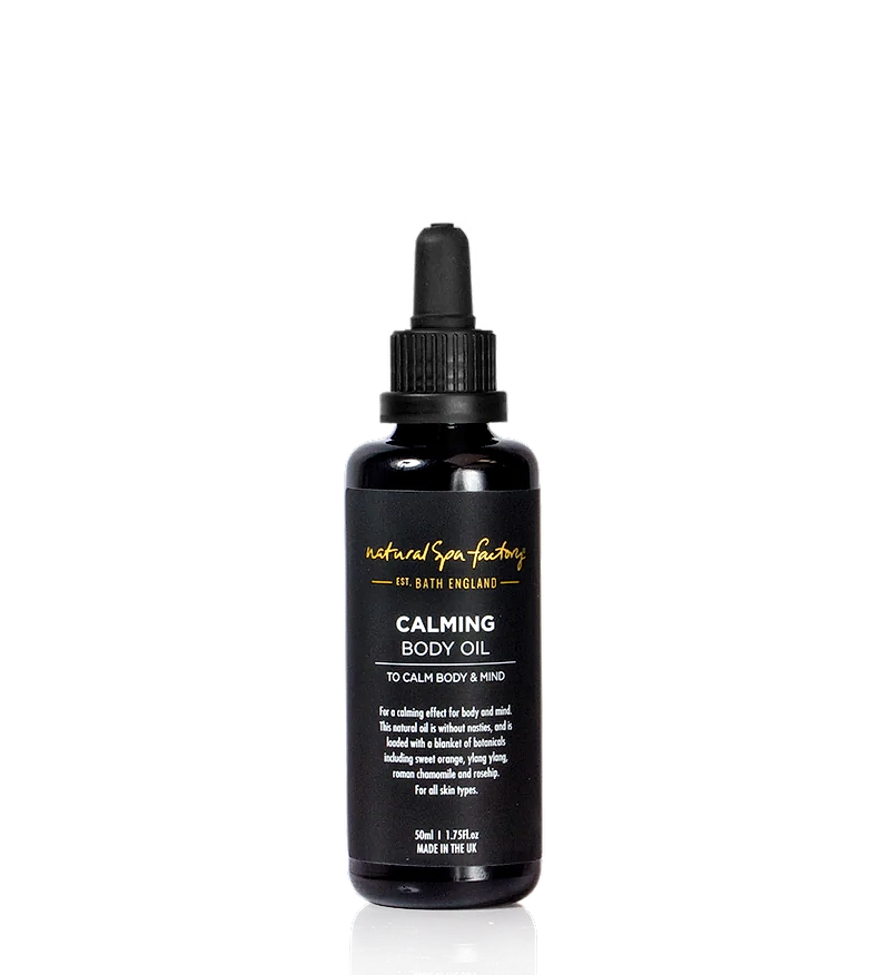 natural spa factory calming body oil